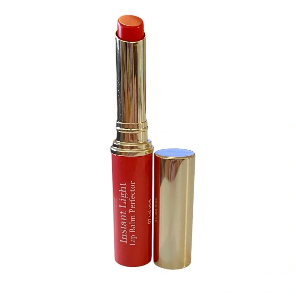 💎 CLARINS Instant Light Natural Lip Balm Perfector in Shade Hot Pink 07 New